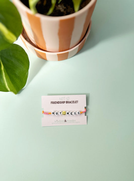 Default Title Bracelet | Hot Mess | Sunset Burst | Gold | 'Not So' Friendship Bracelet | Wisdom and Wonder Designs