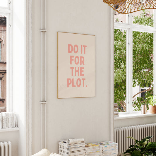 Lustre / A5 Print | Do It For The Plot | Peach and Cream | Art Print | Wisdom and Wonder Designs