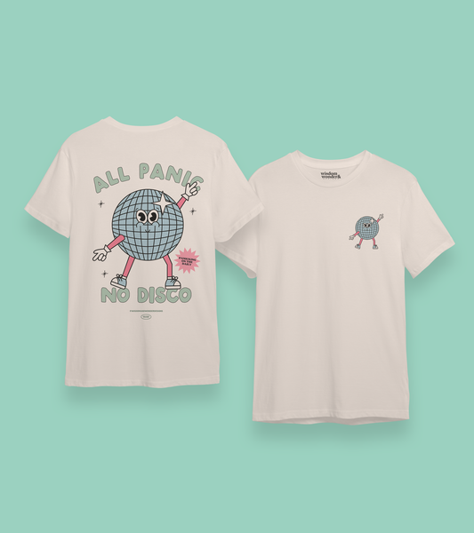 All Panic No Disco | Back Design | Organic Unisex T Shirt