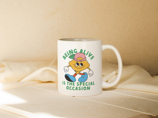 WISDOM & WONDER DESIGNS X MIND | Being Alive Is The Special Occassion | Mug