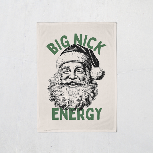 Big Nick Energy | Christmas Tea Towel