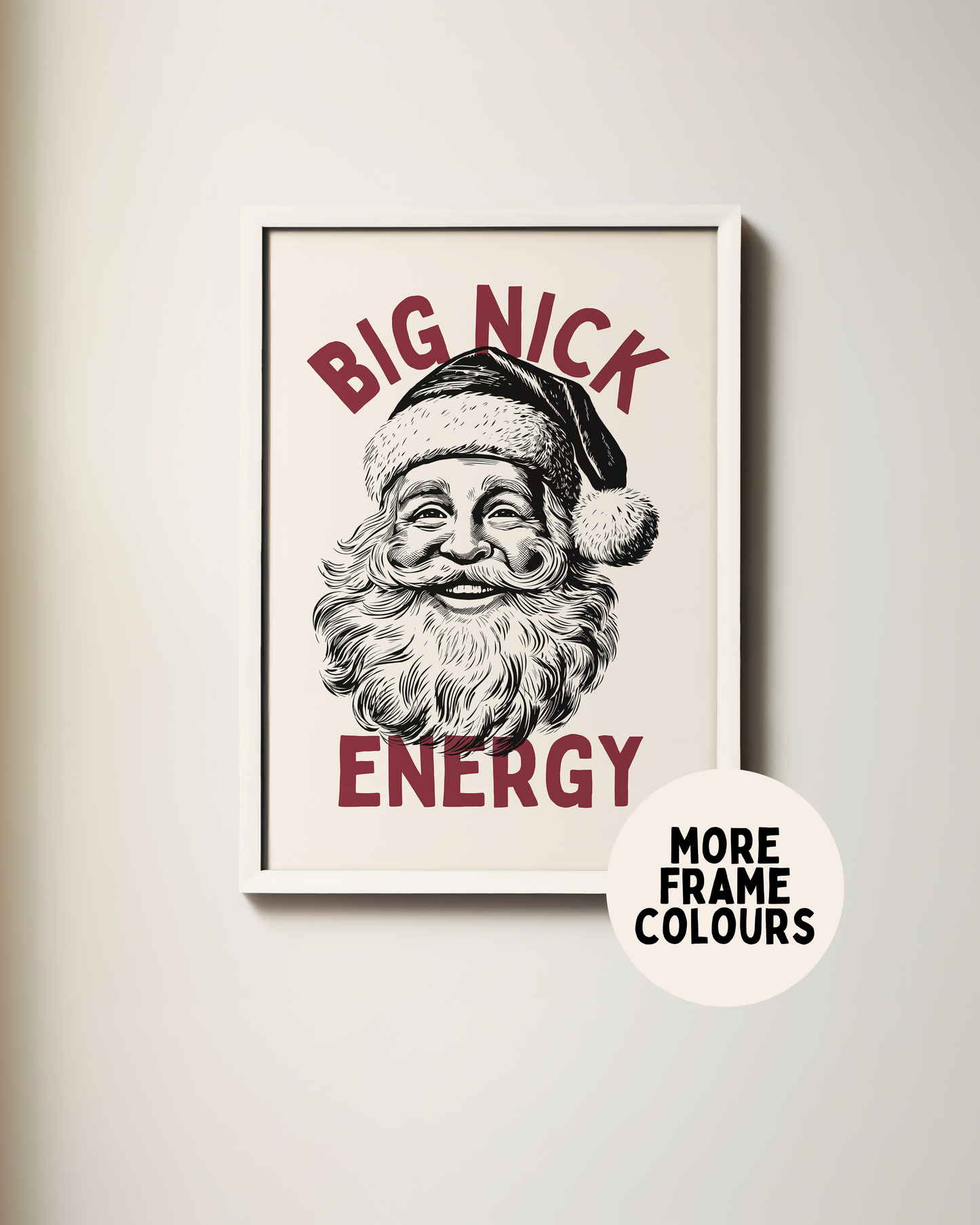 Big Nick Energy | Christmas Art Print