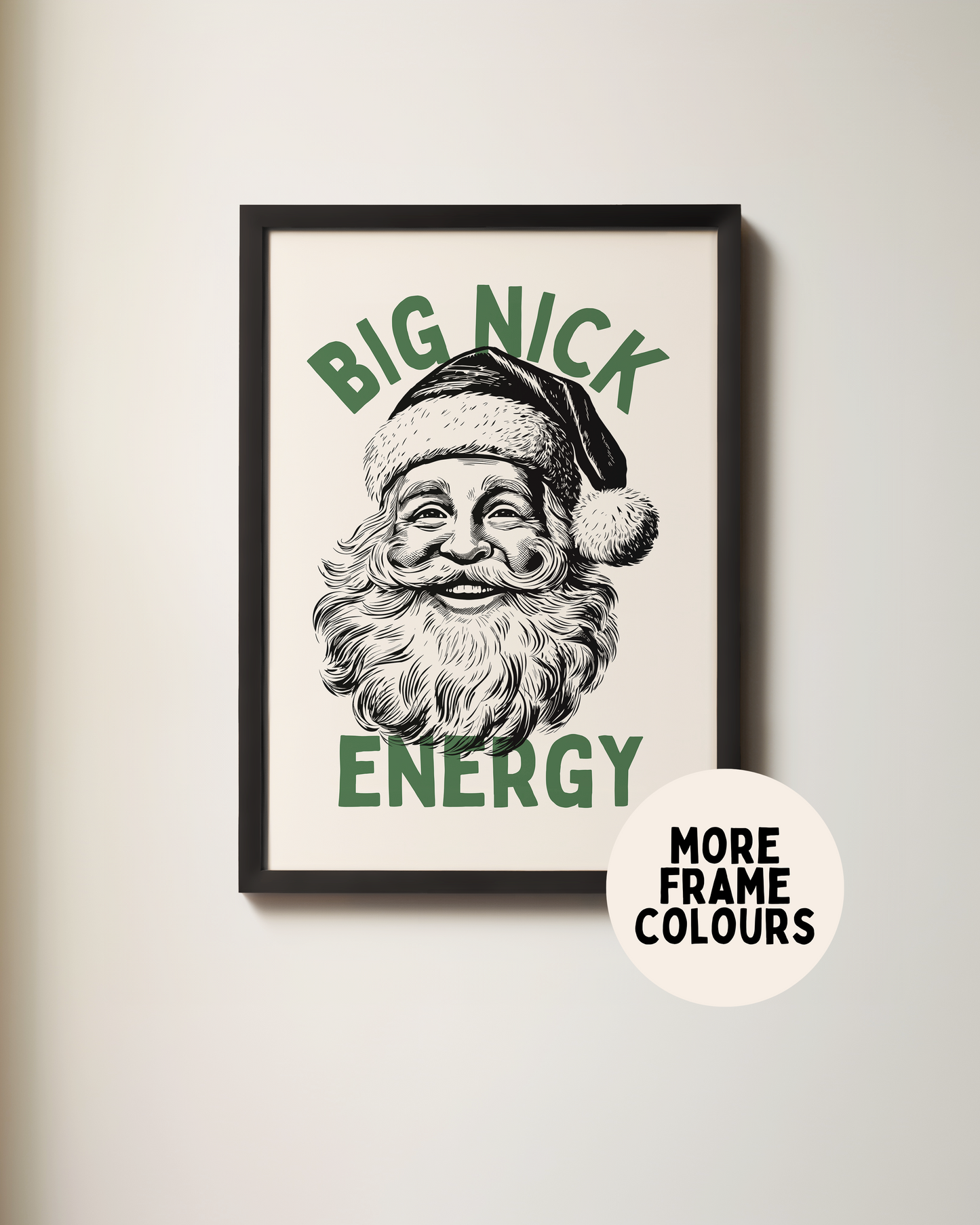 Big Nick Energy | Christmas Art Print