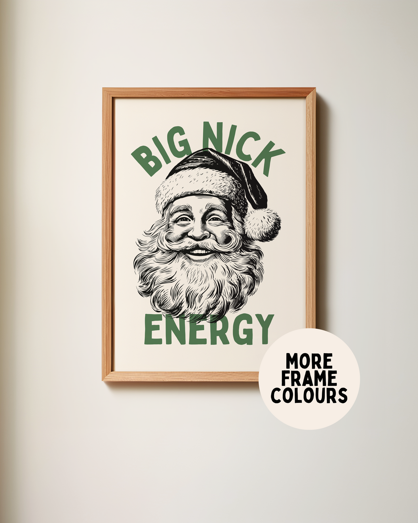 Big Nick Energy | Christmas Art Print