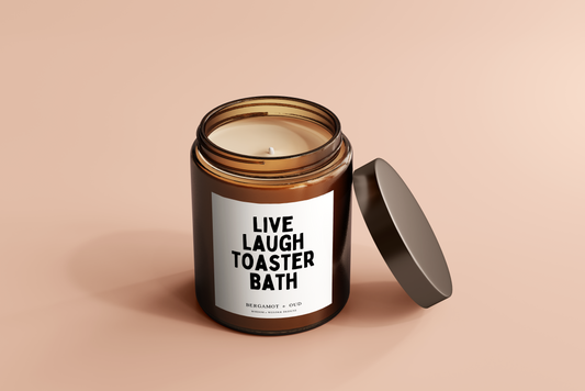 Candle | Live Laugh Toaster Bath