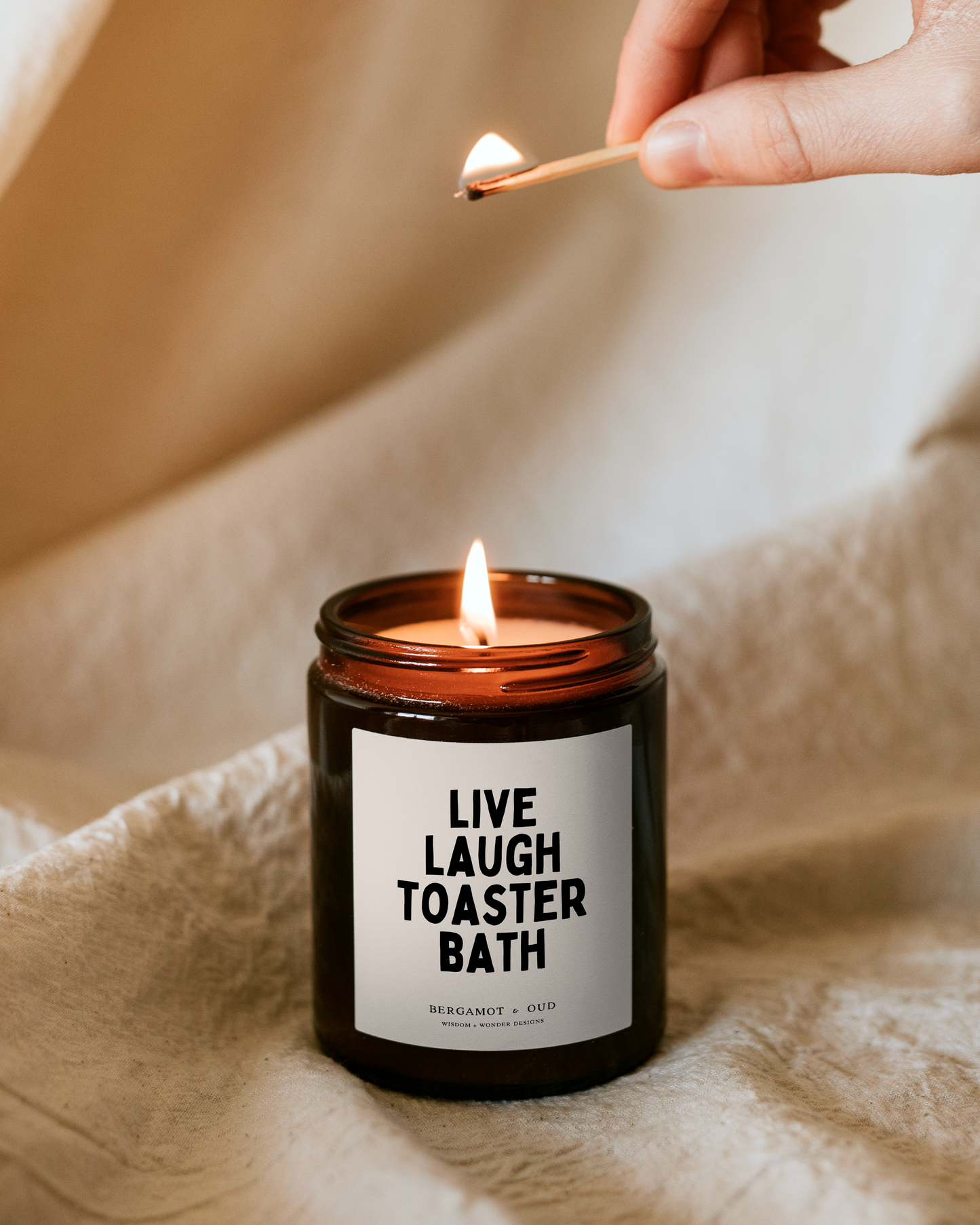 Candle | Live Laugh Toaster Bath