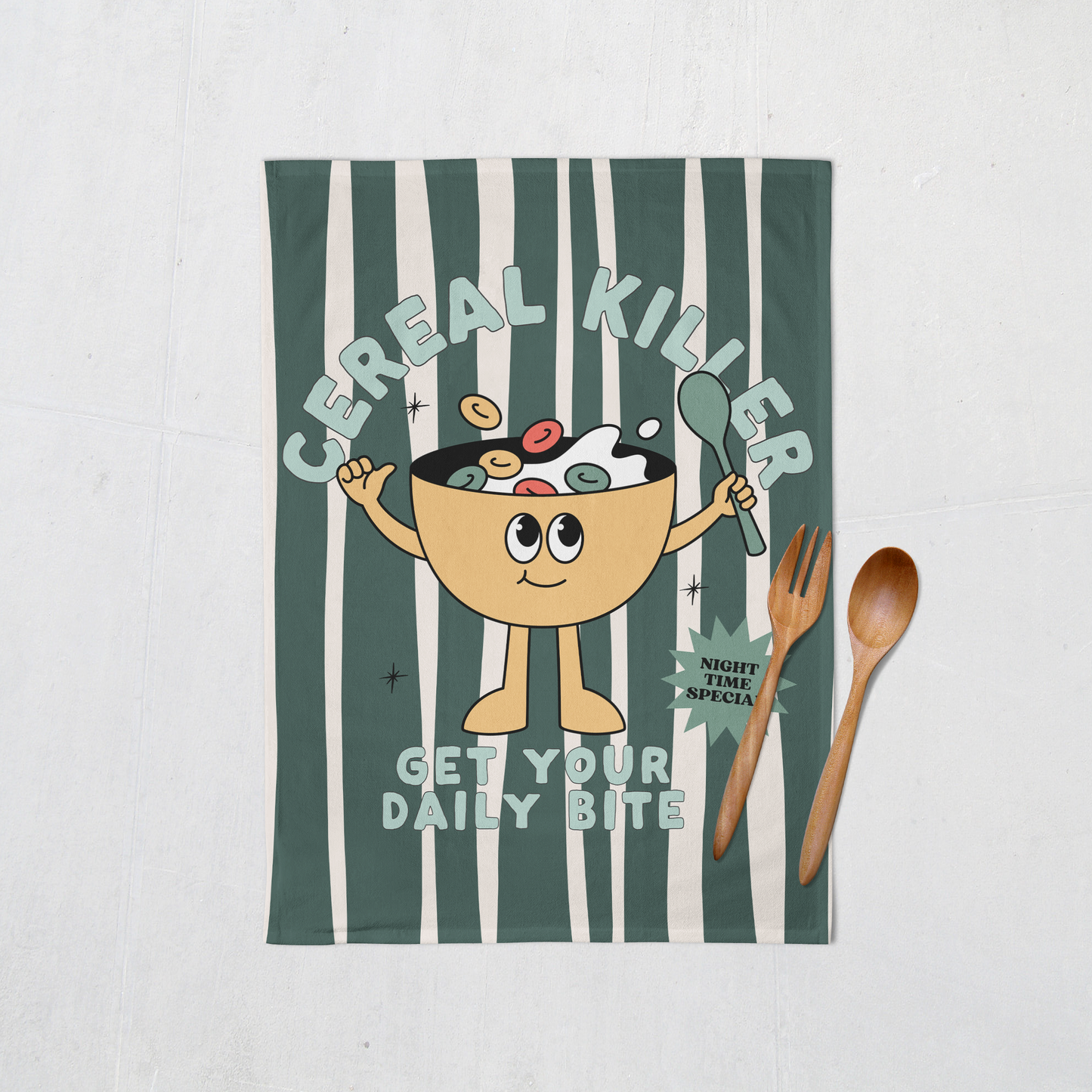 Cereal Killer | Tea Towel
