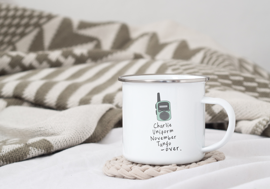 Charlie Uniform November Tango | Enamel Mug