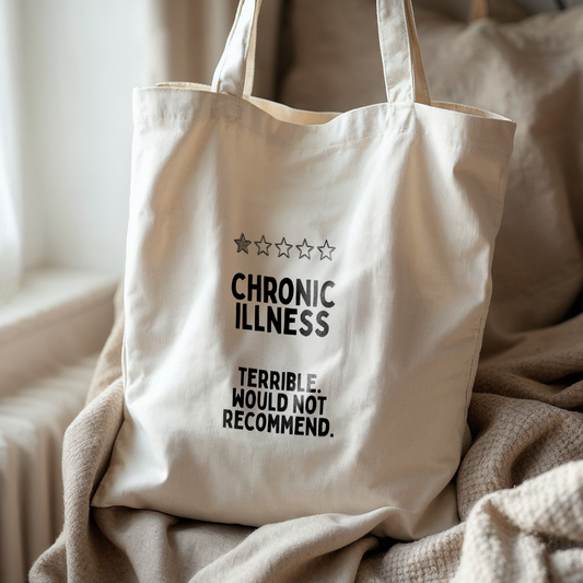 WISDOM & WONDER DESIGNS X POTS UK | Chronic Illness | Cotton Tote Bag
