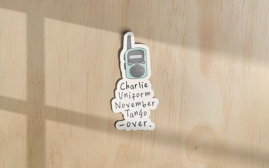 Charlie Uniform November Tango | Sticker