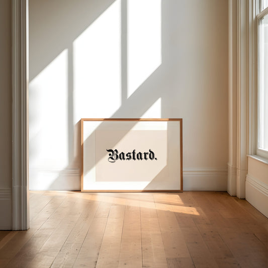 Lustre / Landscape A5 Print | Bastard | Landscape | Black and Cream | Art Print | Wisdom and Wonder Designs