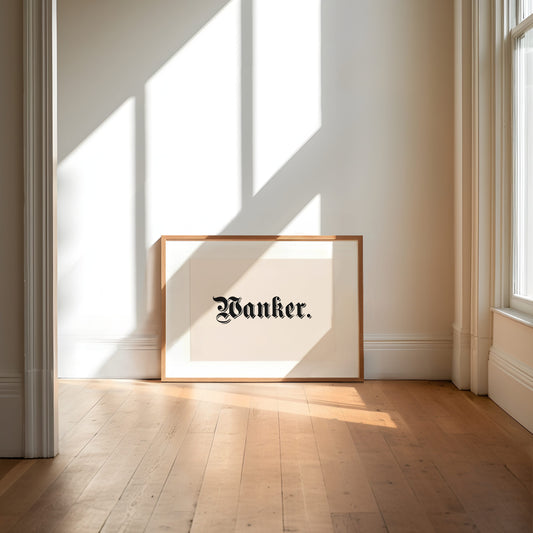 Lustre / Landscape A5 Print | Wanker | Landscape | Black and Cream | Art Print | Wisdom and Wonder Designs