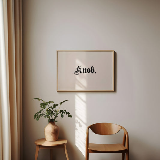 Lustre / Landscape A5 Print | Knob | Landscape | Black and Cream | Art Print | Wisdom and Wonder Designs