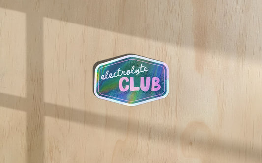 WISDOM & WONDER DESIGNS X POTS UK | Electrolyte Club | Sticker