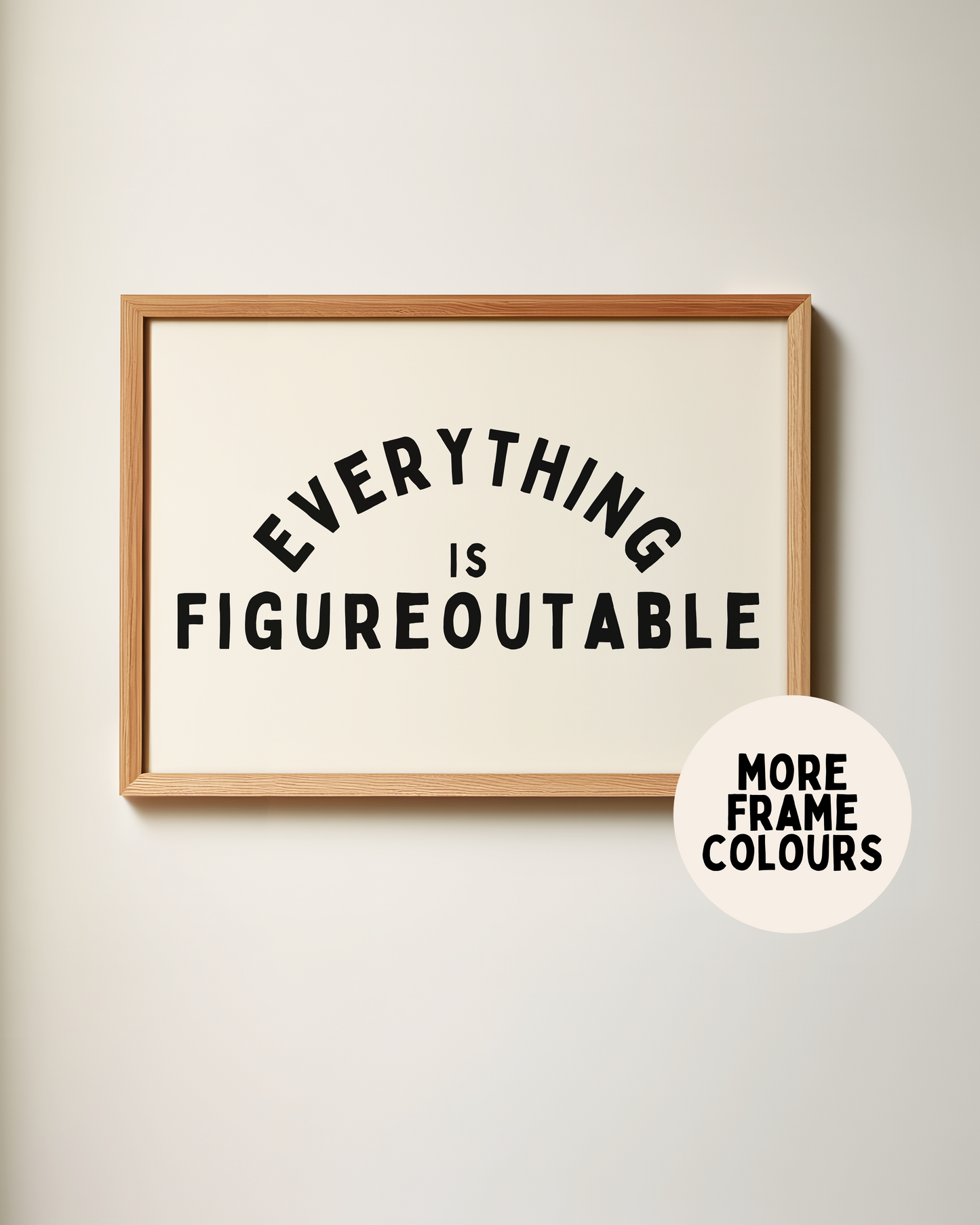 Everything Is Figureoutable | Landscape | Art Print