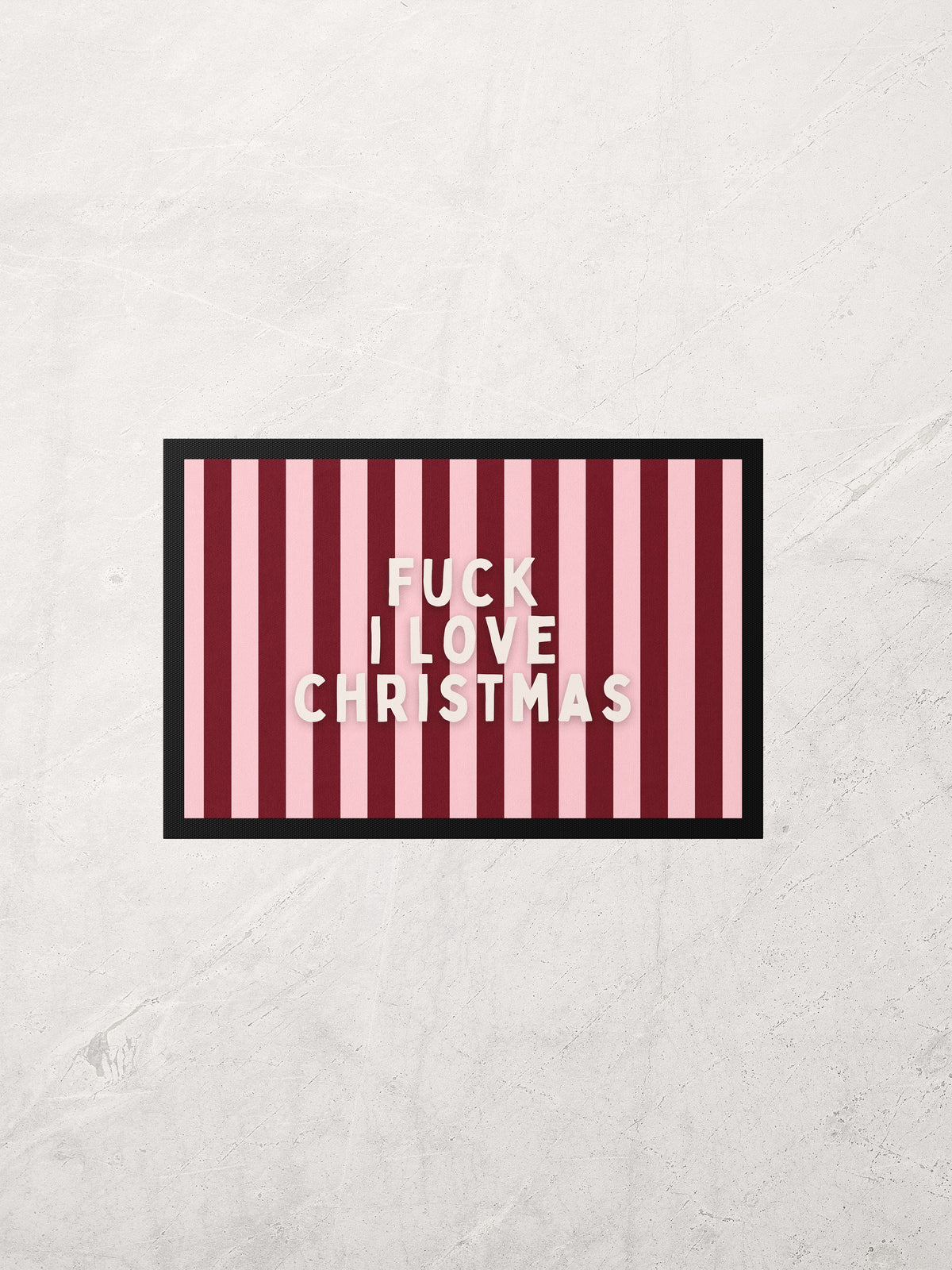 Christmas Indoor Door Mat | Fuck I Love Christmas
