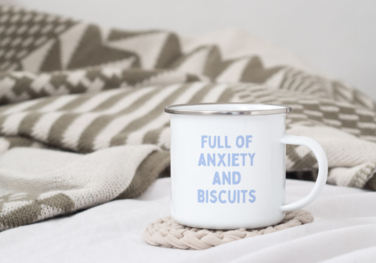Full Of Anxiety | Enamel Mug