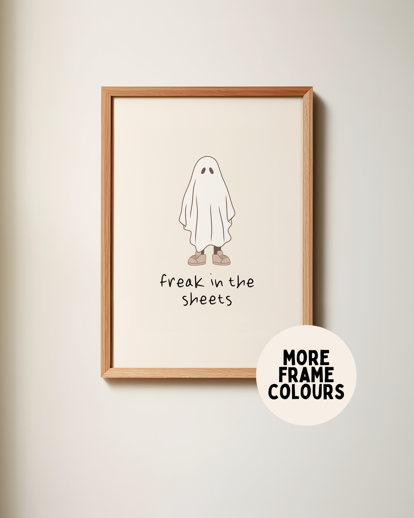 Framed | Freak In The Sheets | Black and Cream | Art Print
