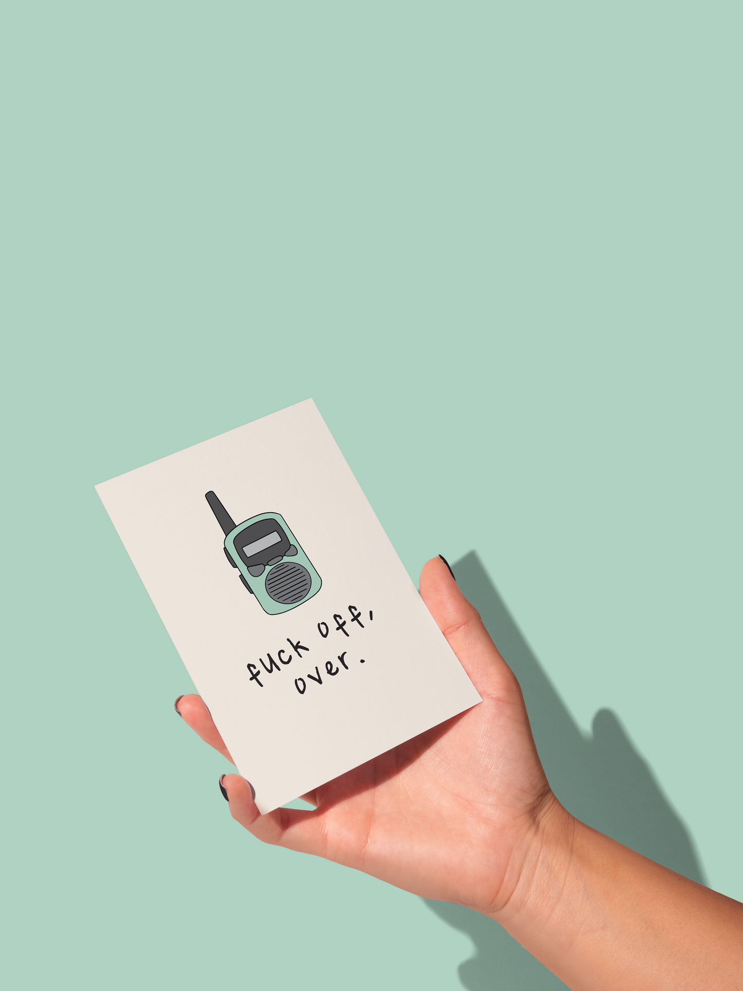 Regular - A6 Greeting Card | Fuck Off, Over | Greeting Card | Wisdom and Wonder Designs