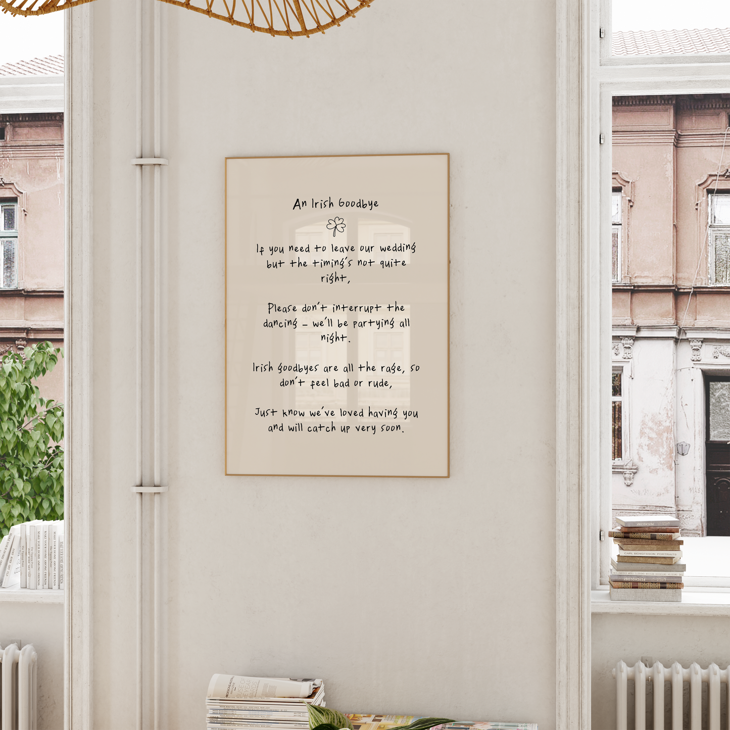 WISDOM & WONDER DESIGNS X GEORGINA ROSE EVENTS | An Irish Goodbye | Wall Art Print