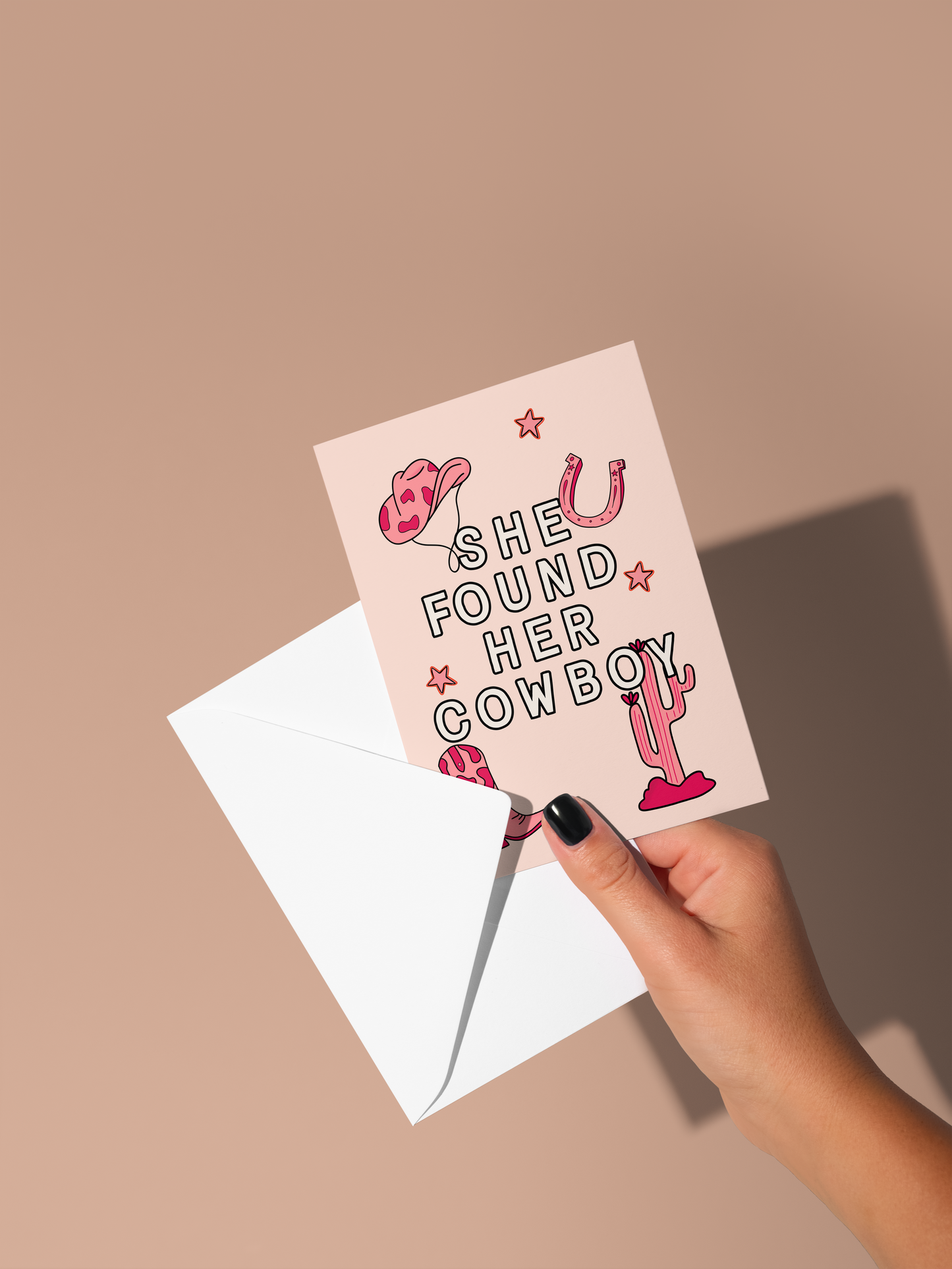 Wisdom & Wonder Designs x Georgina Rose Events | She Found Her Cowboy | Greeting Card