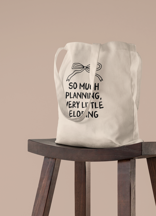 Wisdom & Wonder Designs x Georgina Rose Events | So Much Planning | Cotton Tote Bag