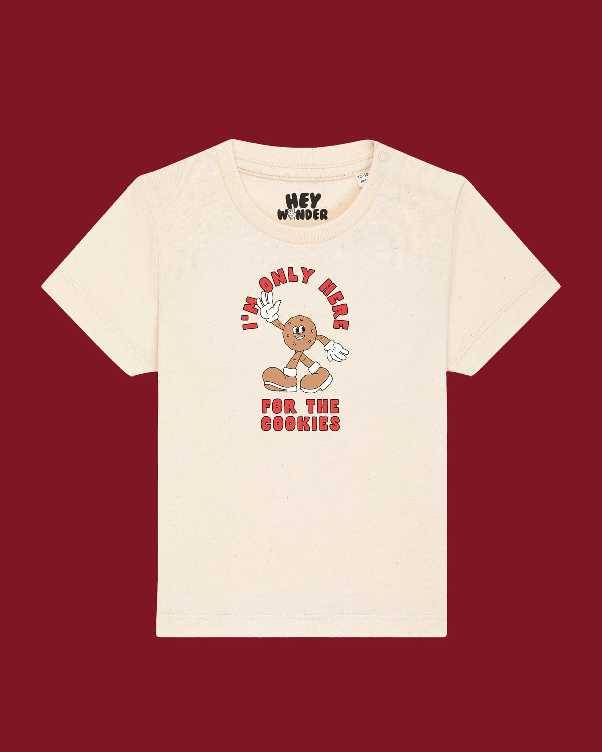 Christmas Baby T Shirt | I'm Only Here For The Cookies