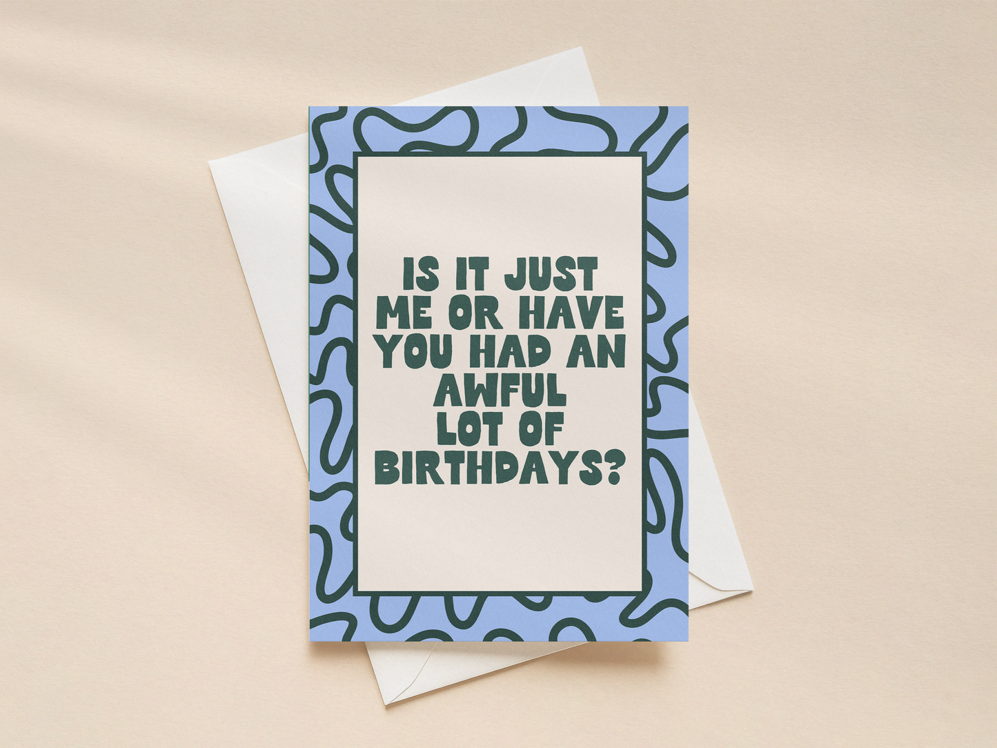 Is It Just Me Or Have You Had An Awful Lot Of Birthdays | Greeting Card