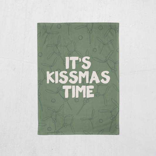 It's Kissmas Time | Christmas Tea Towel