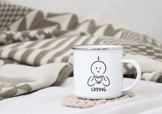 I Love Crying | Enamel Mug