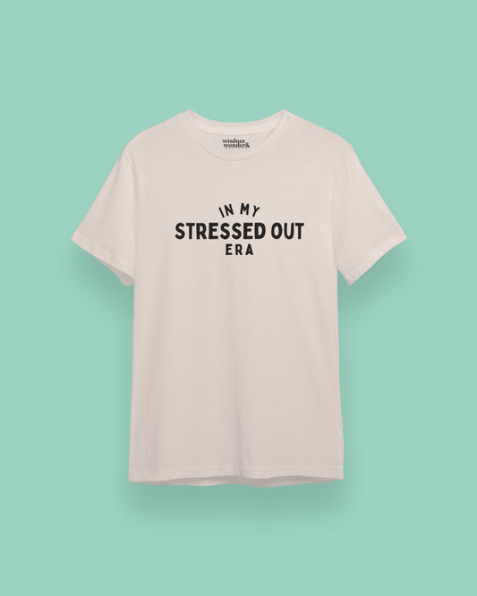 In My Stressed Out Era | Black Graphic | Organic Unisex T Shirt