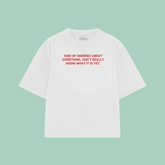 Kind Of Worried About Something | Boxy T Shirt