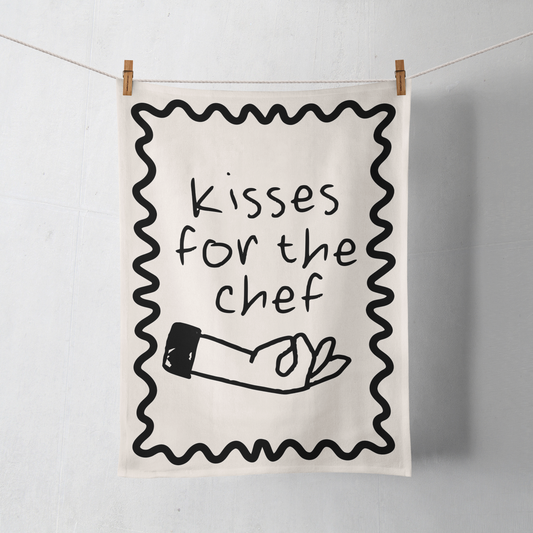Kisses For The Chef | Tea Towel