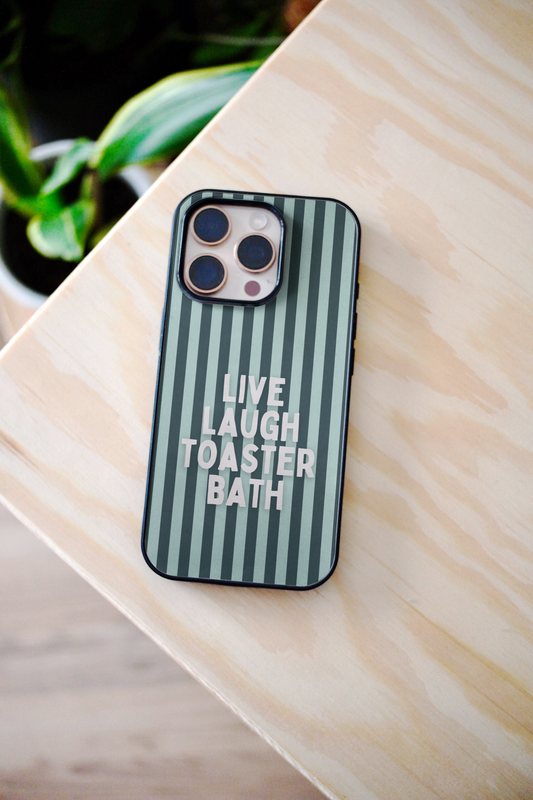 Live Laugh Toaster Bath | Phone Case
