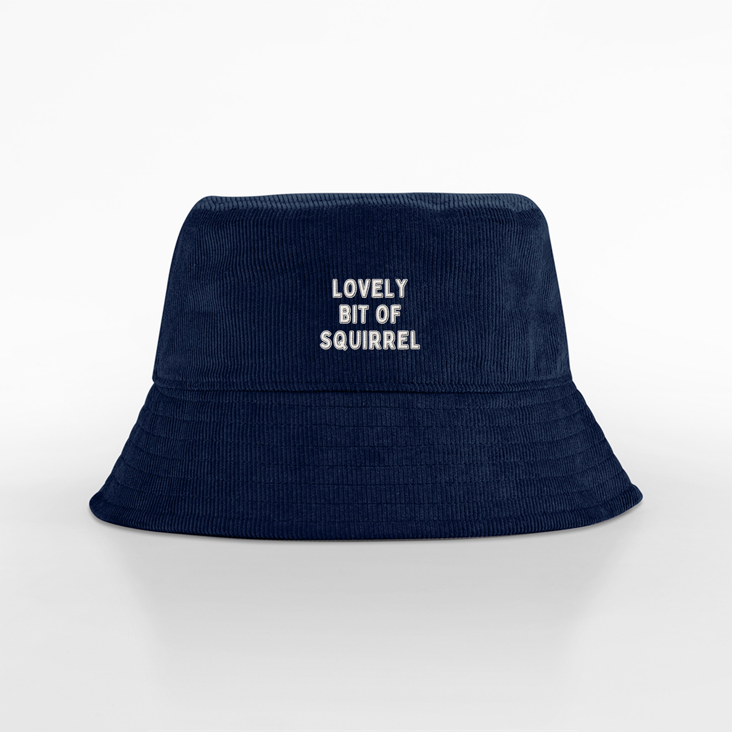 Lovely Bit Of Squirrel | Organic Cord Bucket Hat