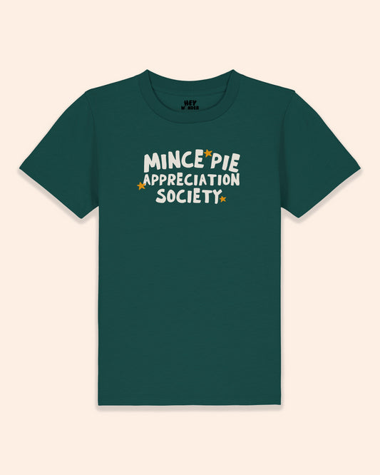 Mince Pie Appreciation Society | Kids Christmas T Shirt