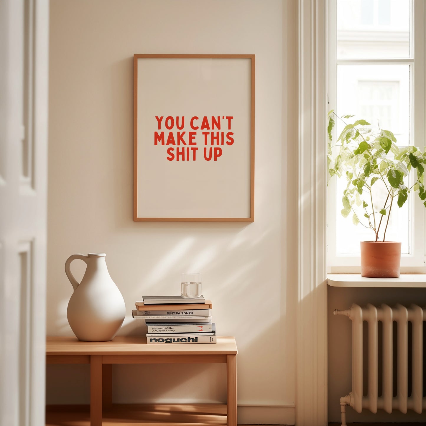 Digital Download | You Can't Make This Shit Up | Red and Cream