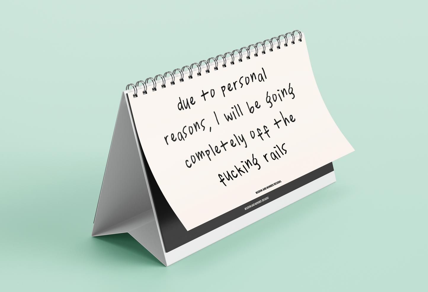 Default Title Calendar | Relatable Flip Book | My Thoughts Exactly | 26 Relatable Prints | Wisdom and Wonder Designs