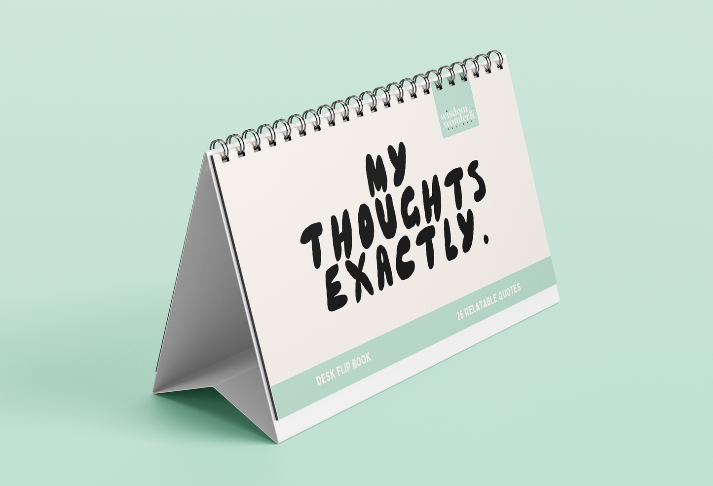 Default Title Calendar | Relatable Flip Book | My Thoughts Exactly | 26 Relatable Prints | Wisdom and Wonder Designs