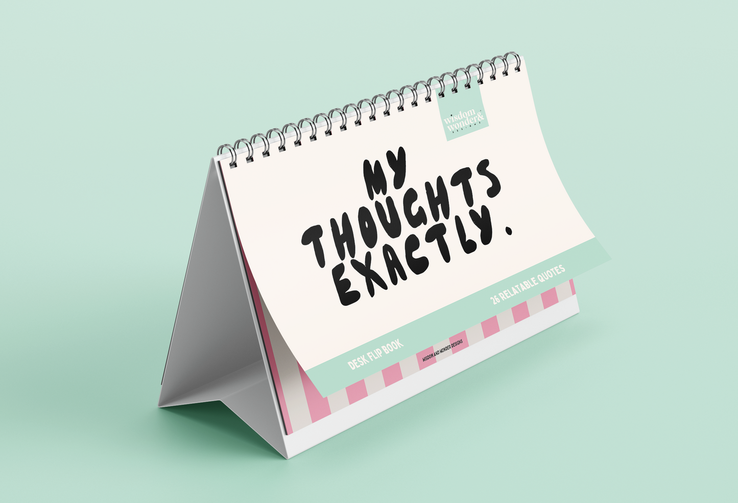 Default Title Calendar | Relatable Flip Book | My Thoughts Exactly | 26 Relatable Prints | Wisdom and Wonder Designs