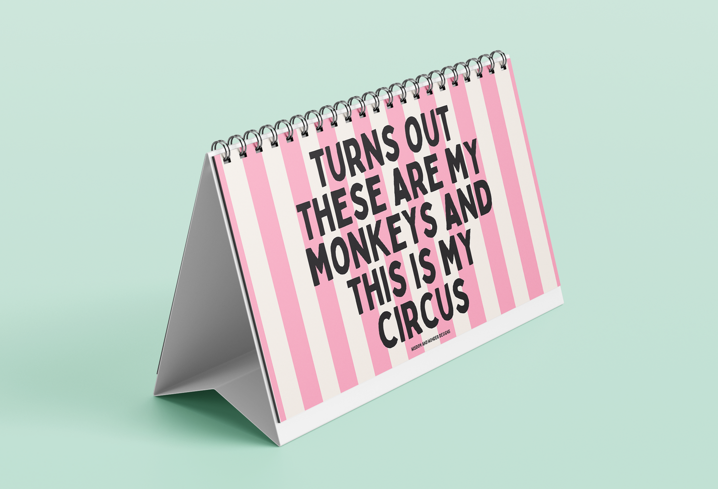 Default Title Calendar | Relatable Flip Book | My Thoughts Exactly | 26 Relatable Prints | Wisdom and Wonder Designs