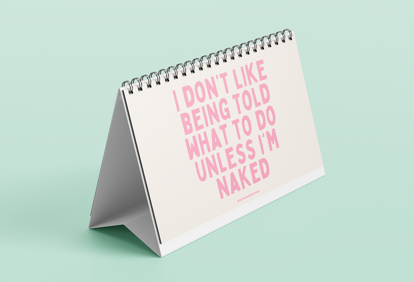 Default Title Calendar | Relatable Flip Book | My Thoughts Exactly | 26 Relatable Prints | Wisdom and Wonder Designs