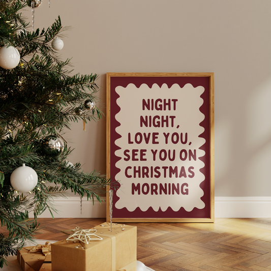Night Night | Christmas Art Print