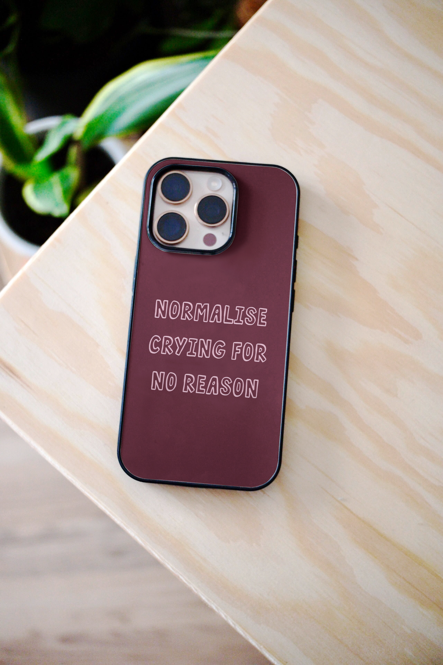 Normalise Crying For No Reason | Phone Case
