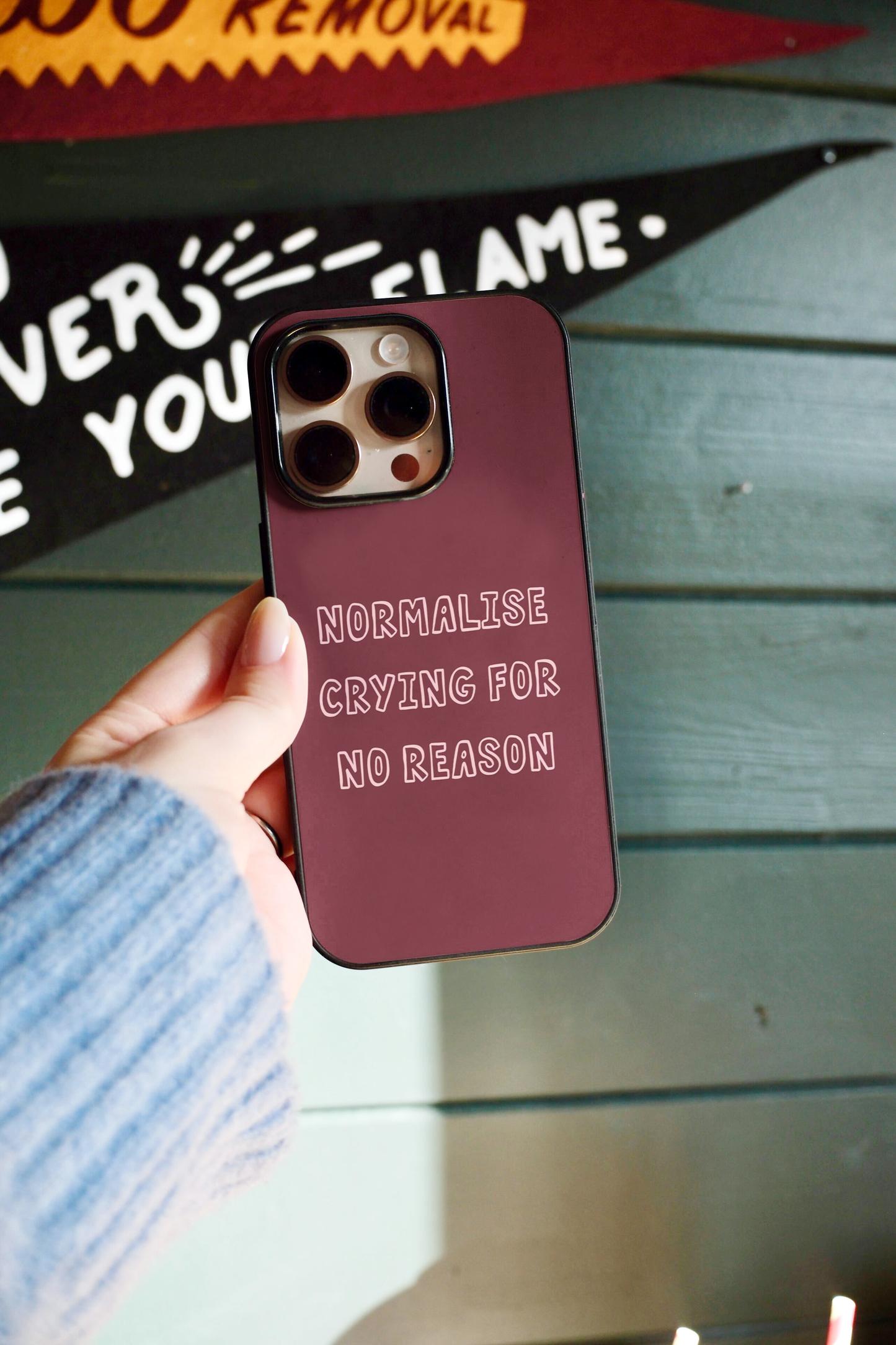 Normalise Crying For No Reason | Phone Case