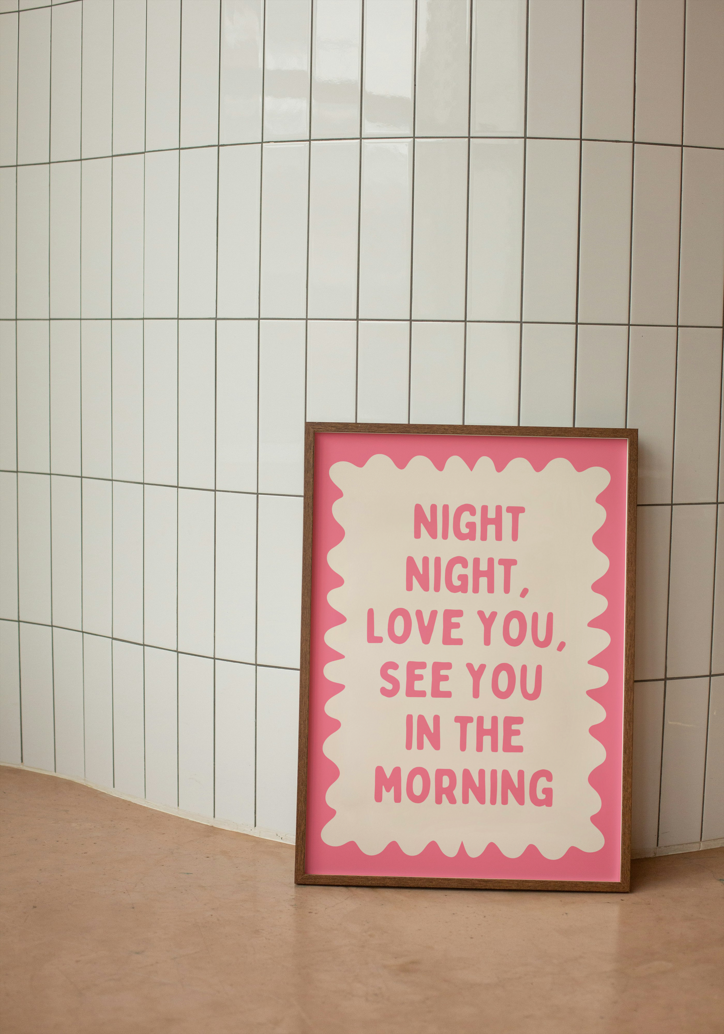 Lustre / Portrait A5 Print | Night Night, Love You | Watermelon and Cream | Art Print | Wisdom and Wonder Designs