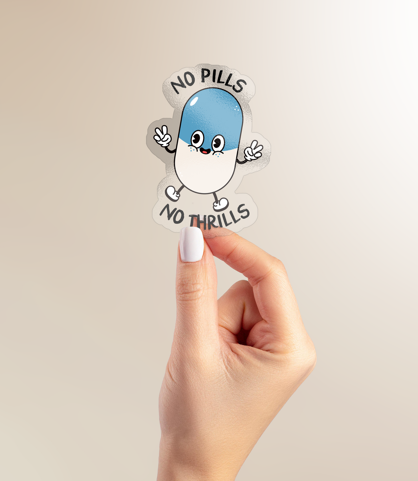 No Pills, No Thrills | Sticker