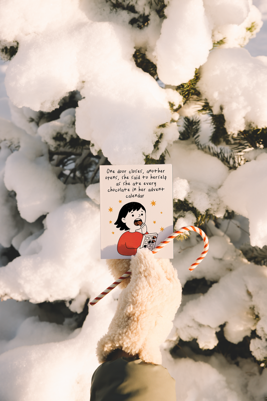 One Door Closes, Another Door Opens | Christmas Card