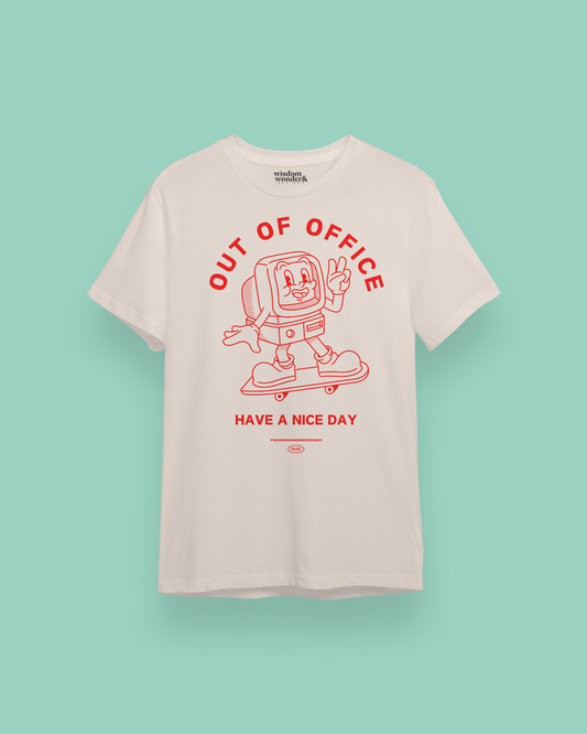 Out Of Office | Organic Unisex T Shirt