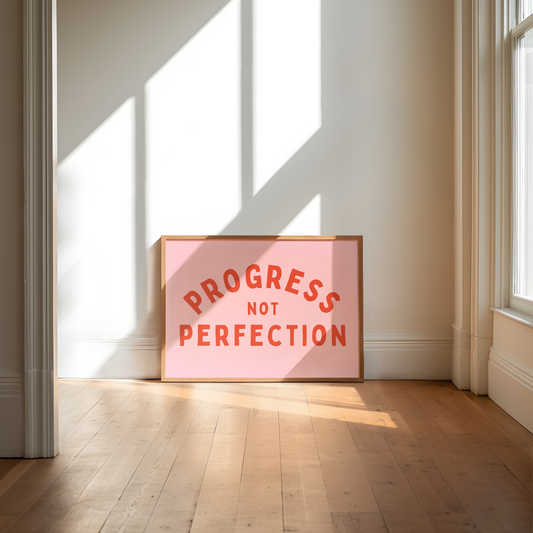 Progress Not Perfection | Lobster & Milkshake | Art Print